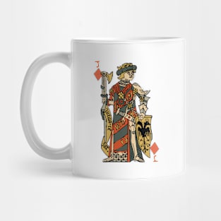 Vintage Character of Playing Card Jack of Diamonds Mug